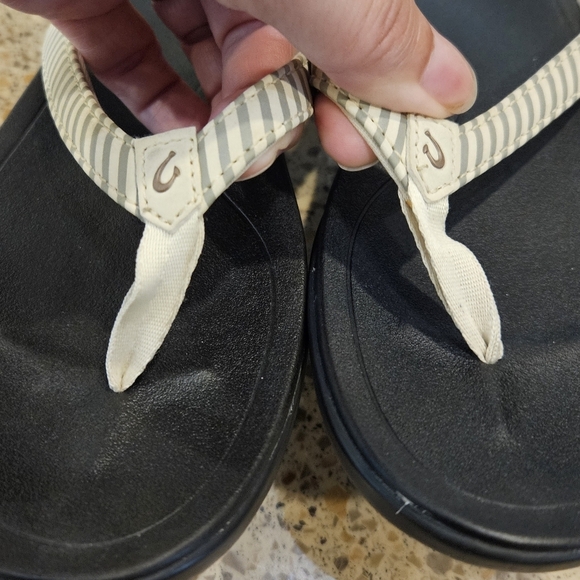 Olukai Ho'Pio SZ 7/37 Island Inspired Comfort Thong Beach Supportive Sandal - Picture 5 of 8